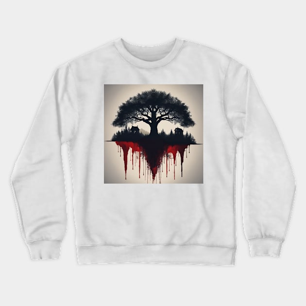 halloween tree design Crewneck Sweatshirt by nonagobich